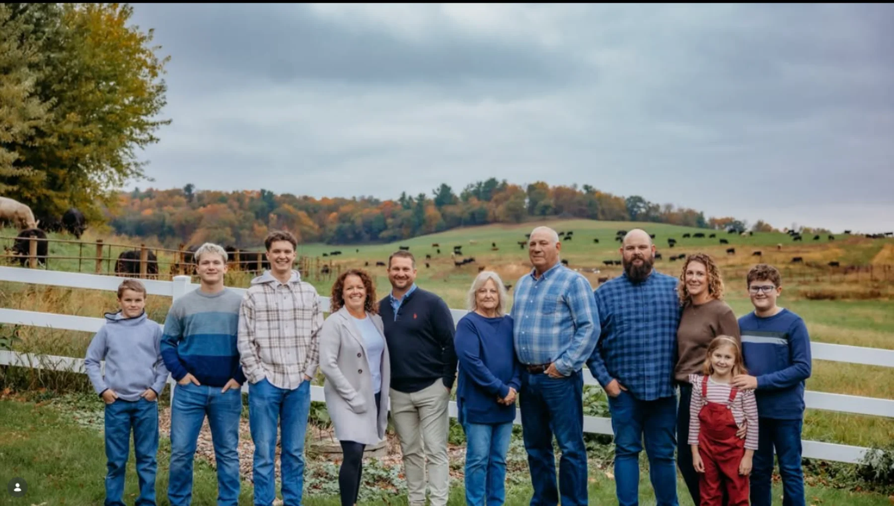 The Pelton family on the home place in south-central Wisconsin
